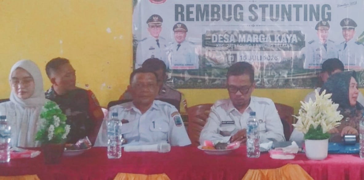 Mujimin Kades Marga Kaya Pada Rembuk Stunting Dan RKPdes 2027,Prioritaskan Zero Stunting