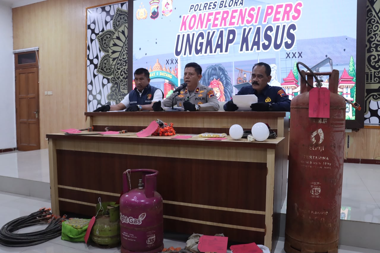 Polres Blora Bongkar Pengoplosan Gas Subsidi, Satu Tersangka Diamankan dan Tiga DPO Diburu