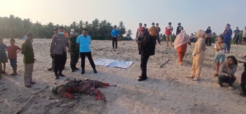 Geger! Mayat Tanpa Identitas Mengapung di Pantai Keramat Desa Suak, Ditemukan Bersama HT dan Kamera