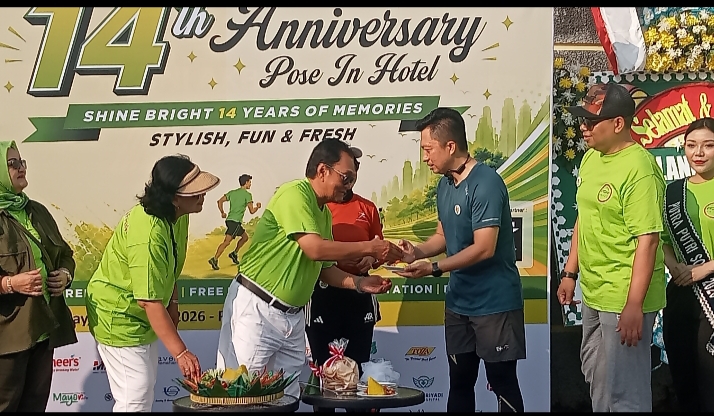 HUT ke 14 Hotel Pose In Meriah, Ratusan Peserta Ikuti Fun Run