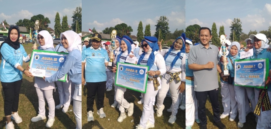 Sambut HUT Ke 81 Kemerdekaan Republik Indonesia,Perlombaan Senam Oke Gas Piala Bupati Cup Dimenangkan Oleh Desa Sinar Rejeki Desa Way Huwi Serta Desa Marga Agung