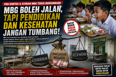 MBG Boleh Jalan, Tapi Pendidikan dan Kesehatan Jangan Tumbang