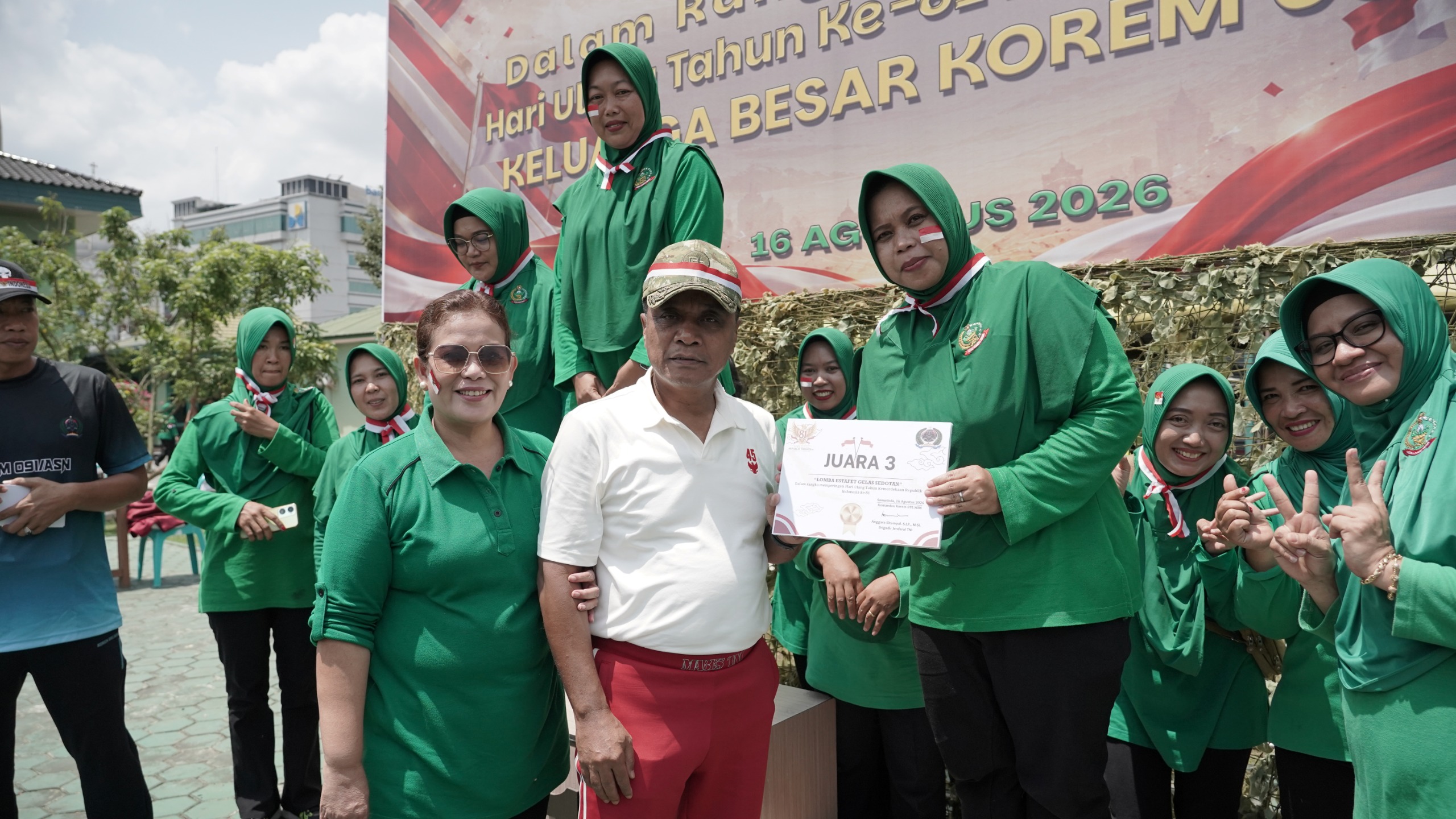 Korem 091/ASN Gelar Lomba HUT Ke-81 Republik Indonesia TA 2026