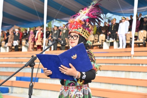 Gema Proklamasi dari Menara Siger, Ketua DPRD Lamsel Kobarkan Semangat Kemerdekaan