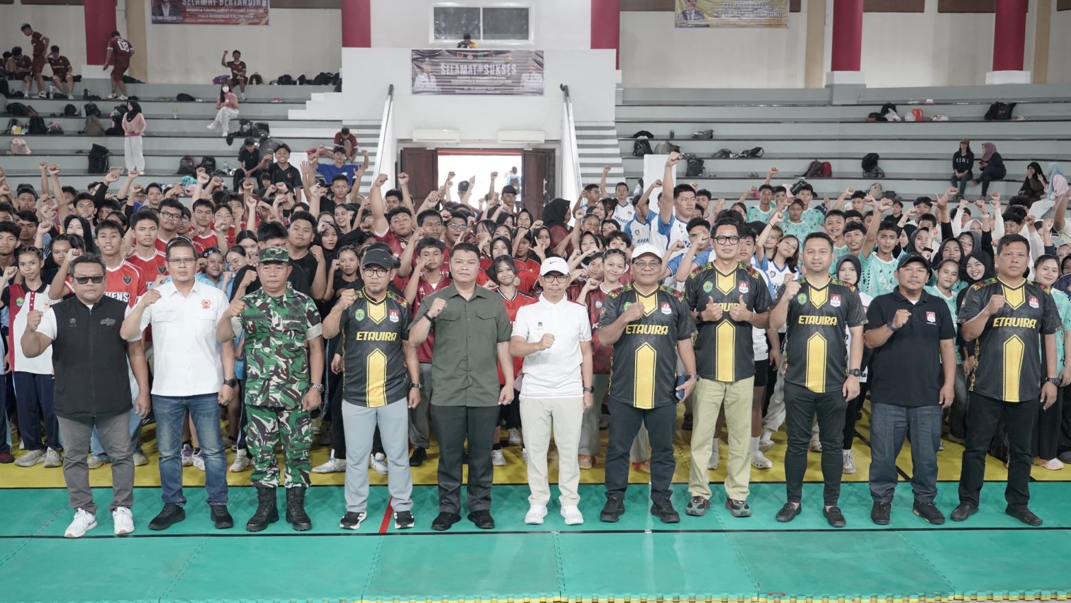 Dukung Pembinaan Atlet Muda, Kasi Intel Kasrem 091/ASN Hadiri Pembukaan Etavira Kabaddi Cup 2026