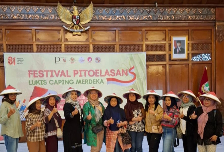 INSPIRATIF, Tanamkan Jiwa Pancasila Perhimpunan Perisai Gelar Festival Pitoelasan Lukis Caping Merdeka