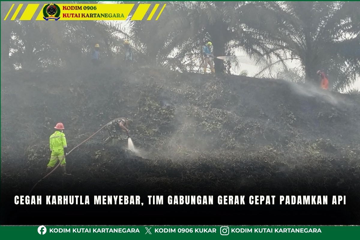 Cegah Karhutla Menyebar Tim Gabungan Gerak Cepat Padamkan Api