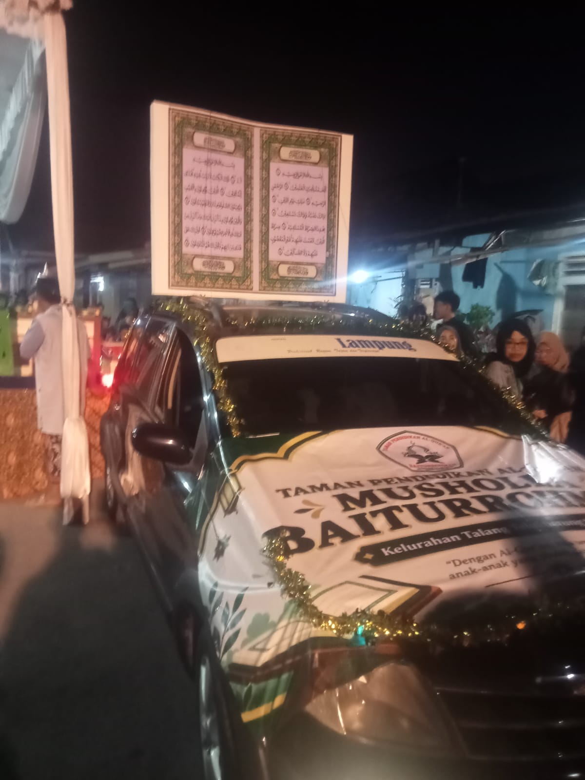 Ratusan Warga Teluk Betung Selatan Ikuti Pawai Obor Peringati Maulid Nabi Muhamad SAW