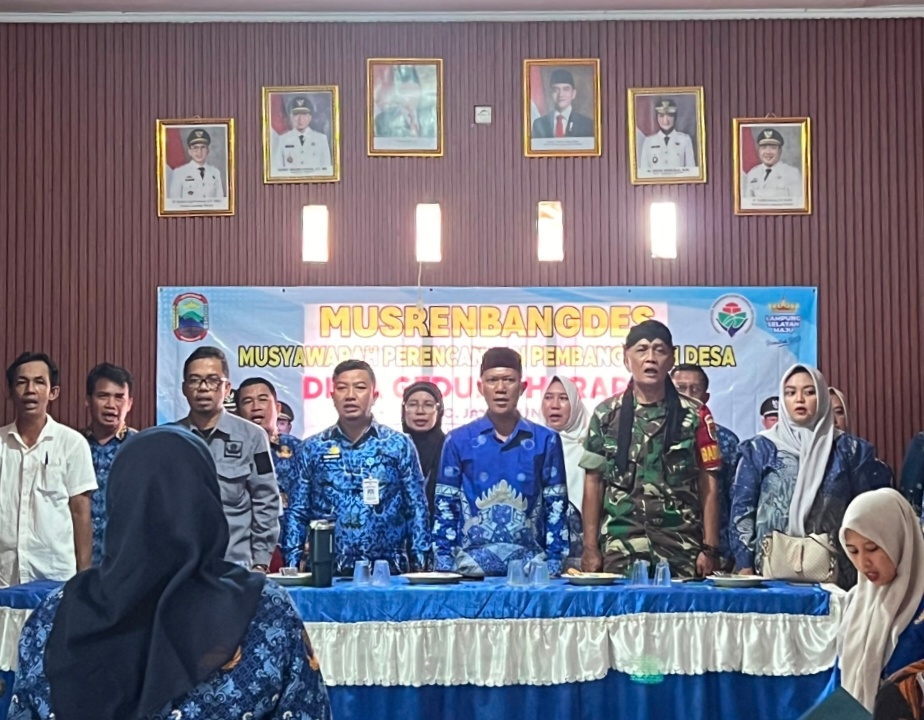 Musrenbangdes Desa Gedung Harapan Tahun 2027  Fokus Pembangunan Jalan Lingkungan