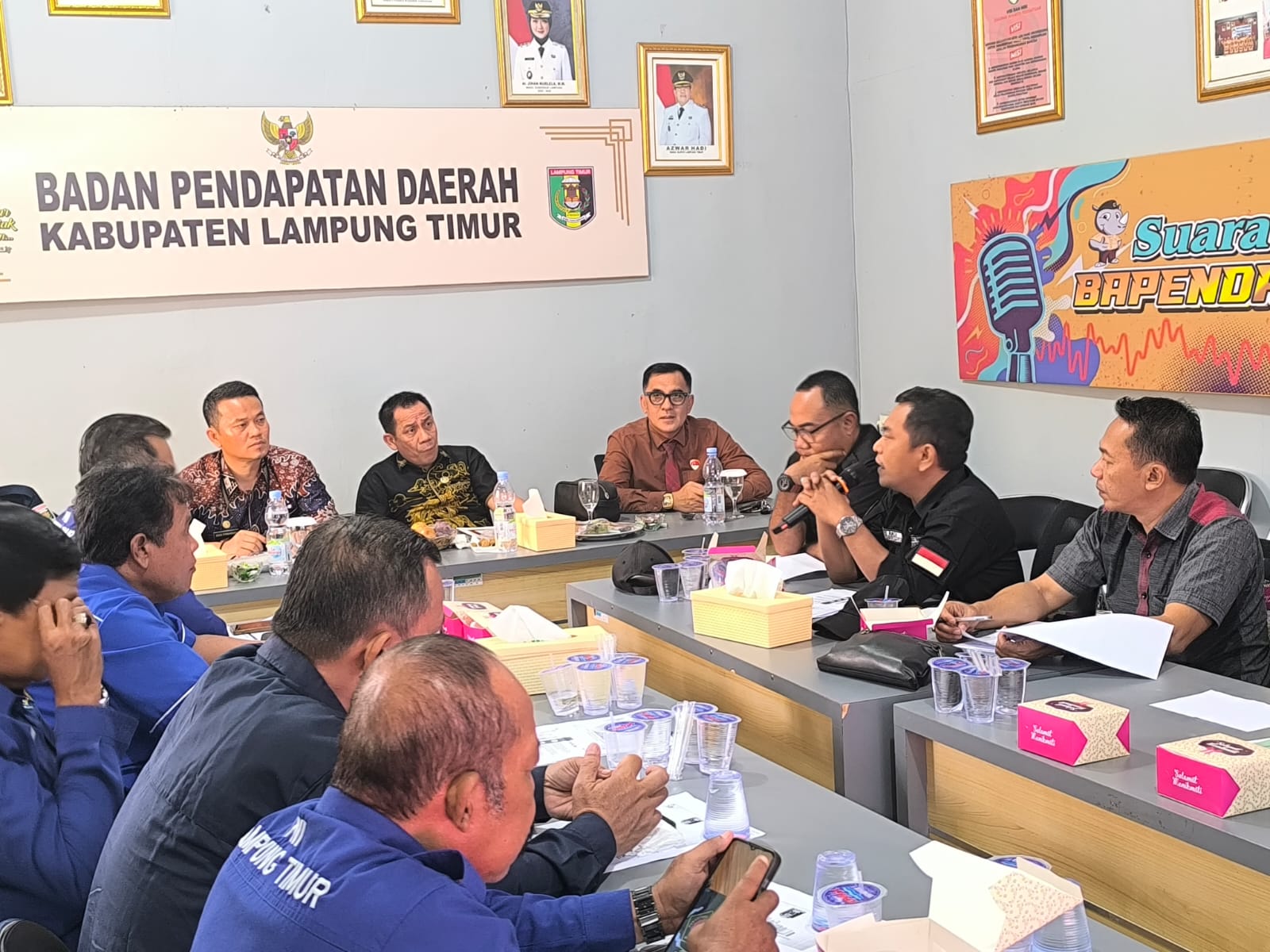 Dukung Kebijakan Pajak Daerah,DPD KAMPUD Lampung Timur Hadiri Sosialisasi Dikantor Bapenda