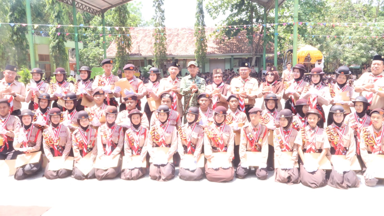 40 Siswa SMPN 2 Blora Dilantik Jadi Pramuka Penggalang Garuda