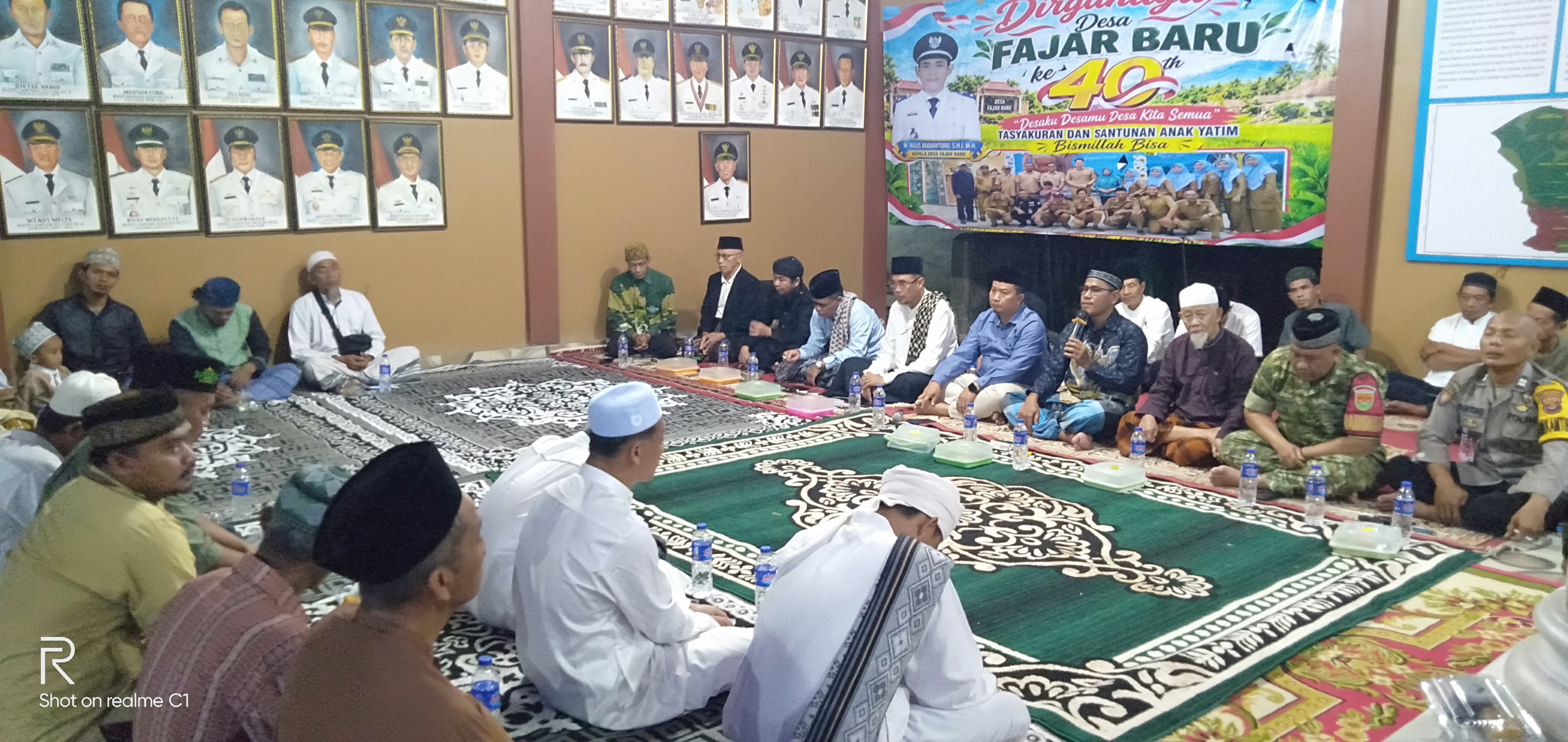 Memperingati HUT Desa Fajar Baru Ke 40 Tahun,Gelar Tasyakuran Dan Santuni Anak Yatim