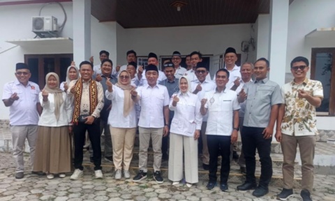 KPU-Bawaslu Sambangi Gerindra Lamsel, Kuota Caleg Perempuan dan Penataan Dapil Jadi Sorotan