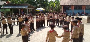 Pramuka Penggalang NU Se-Kecamatan Tambak Gelar Latihan Bersama